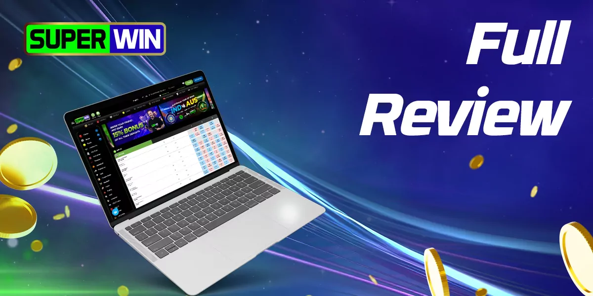 Table with detailed review of the bookmaker SuperWin